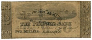 18__ Phoenix Bank Charlestown MA $2 (L2448) - Picture 1 of 2