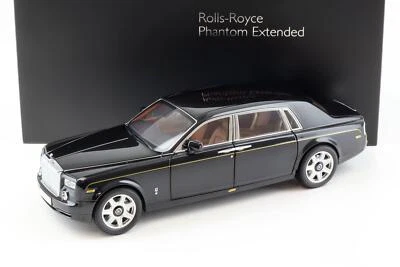 1:18 Kyosho Rolls Royce Phantom Ewb Esteso Wheelbase 2012 Diamond Nero - Immagine 1 di 4
