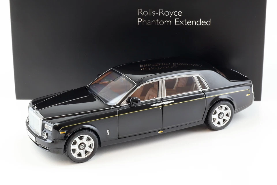 1:18 Kyosho Rolls Royce Phantom Ewb Esteso Wheelbase 2012 Diamond Nero - Immagine 1 di 4