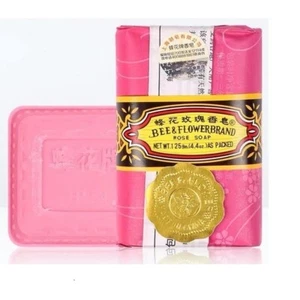 8 PC Sandalwood “Rose” Bee & Flower Soap Larger Size 125gm X8 Bars - Picture 1 of 5