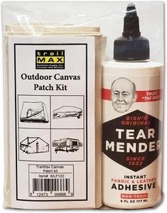 Outdoor Canvas Patch Kit to Repair Pop-Up Campers, Canvas Tents, Boat Covers,... - Picture 1 of 8
