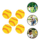 5Pcs Soft Practice Softballs for Pitching & Throwing Training