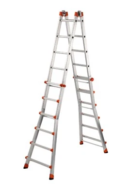 SCALA ALLUMINIO PEPPINA 6+6 GIGANTISSIMA AL060 - Immagine 1 di 4