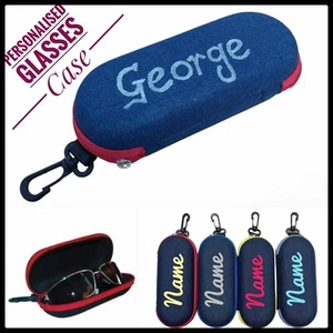 Personalised Portable Eye Glasses Hard Case Reading Spectacle Protector Gift Box - Picture 1 of 29