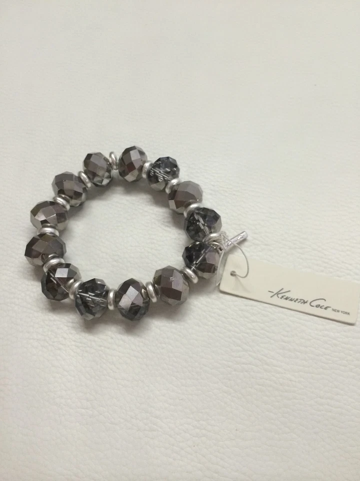 Pulsera elástica Kenneth Cole cuentas facetadas nueva con etiquetas Foto 1 de 1