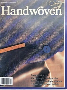 Handgewebte Zeitschrift September Oktober 1990 Tartans Plaids Weihnachtsgeschenke - Bild 1 von 7