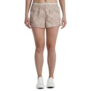 Reebok Women All Around Short With Inner Brief And Side Pocket Tan Large new - Picture 1 of 13
