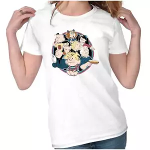 Vintage Retro Dennis the Menace Characters Womens Top Junior Graphic Tee - Picture 1 of 7