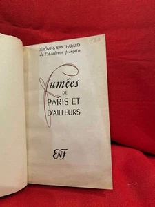 THARAUD (Jérome / Jean) - Fumées de Paris et d'ailleurs 1946, relié. - Imagen 1 de 4