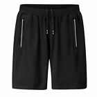 Mens Sports Loose Cotton Gym Shorts Trousers Shorts Five Pants Casual Knit Pant