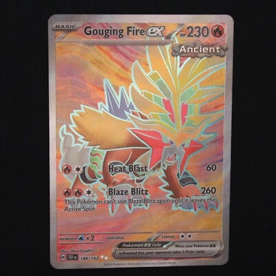 Gouging Fire ex SV05: Temporal Forces Pokemon Ultra Rare Holofoil 188/162 NM - Image 1 of 4