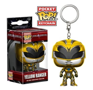 OFICIAL POWER RANGERS PELÍCULA AMARILLO RANGER POCKET POP! LLAVERO VINILO (NUEVO) - Imagen 1 de 1