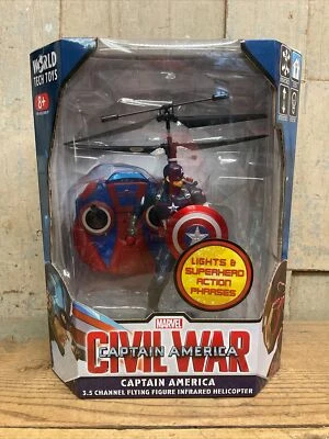 New Avengers Captain America 3.5 Channel Flying Figure Comic Helicopter Man  - Image 1 of 4