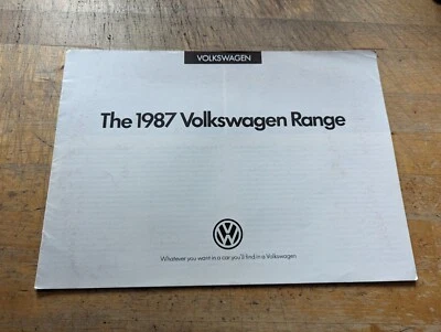 1987 VW Range UK Sales Brochure Polo Golf Jetta Scirocco Passat  - Image 1 of 4