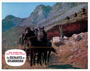 Der Schatz im Silbersee ORIGINAL Aushangfoto Pierre Brice Winnetou / Lex Barker - Picture 1 of 1