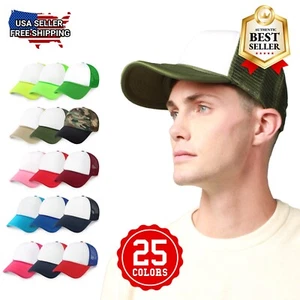 CHOK.LIDS Classic Foam Trucker Mütze Sommer Netz Seilkappe einfarbig zweifarbig Mütze - Bild 1 von 257