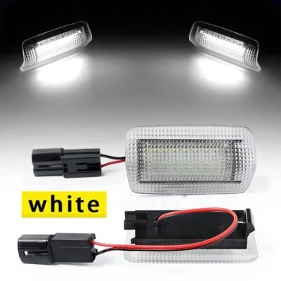 Lámpara de cortesía de puerta LED de luz blanca/roja 2 piezas para Toyota Sienna Camry Lexus IS250 Foto 1 de 4