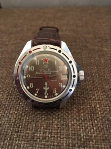 Watch Vostok Command USSR Vintage mechanical men's wrist watch Soviet watch. - Picture 1 of 13