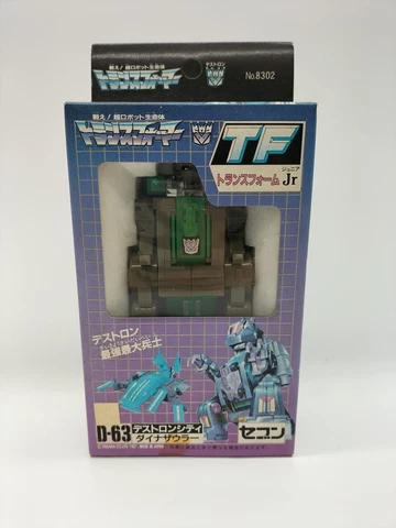 Seven Transformer Jr. Destron City Destron D-63 Figure Trypticon 1987 Rare Used Cover