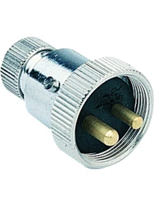 Hella Plug 2 Pin Polarised 12V 22A Chrome Plated Brass (2742) - Picture 1 of 12