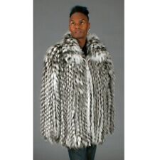 CLEARANCE Fox Feathered Fur Zip Jacket- size 46
