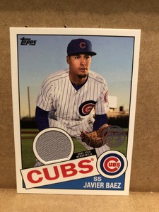 💎🐐2020 Topps 1985 35th Anniversary Relics #85R-JBZ Javier Baez Chicago Cubs