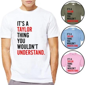 Unisex Taylor Eras Tour 2024 T-Shirt It's A Taylor Thing You Wouldn't Understand - Picture 1 of 9