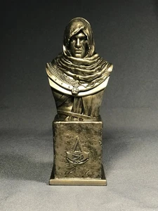 CUSTOM SCULPTED INSPIRED BY BAYEK FRYE ASSASSIN'S CREED FAUX BRONZE BUST STATUE - Picture 1 of 7