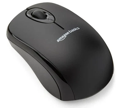NEW! Amazon Basics Wireless Computer Mouse with USB Nano Receiver Sealed - Image 1 of 4