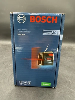 Nivel láser de línea cruzada autonivelante haz rojo Bosch GLL30S SELLADO Foto 1 de 4