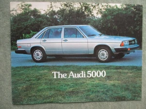 Audi 5000 Typ 43 USA Prospektblatt Englisch - Bild 1 von 2