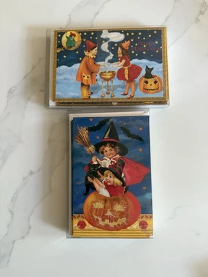 Punch Studio Lot Of 20 Vintage Inspired Halloween 🎃 Note Cards Envelopes - Image 1 of 4