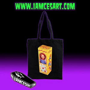 Good Guy Puppe schwarz Tragetasche Horror Evil Scary Chucky Kinderspiel iamcesart - Bild 1 von 1