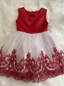 Bow Cute Toddler Girl Birthday Princess Party Tutu Formal Dress SIZE 3T - Picture 1 of 3