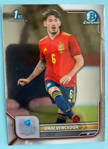 Bowman 2022 cromo UEFA sub 21 #118 Unai Vencedor - Imagen 1 de 2
