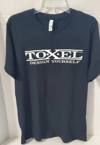 T-shirt nera esclusiva TO•X•EL taglia Large - Foto 1 di 4