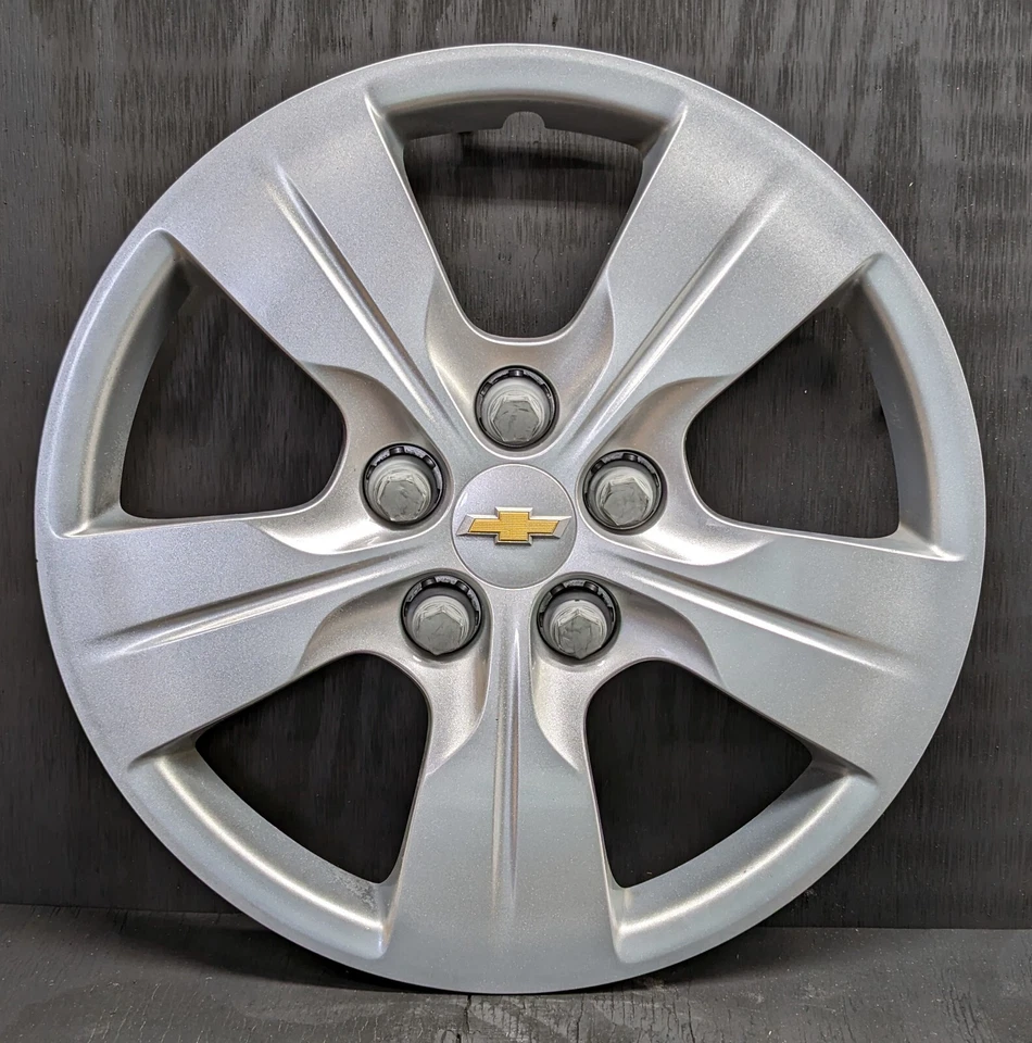 Chevrolet Chevy Cruze Hubcap 3302 8053 OEM 15" 5 Spoke 2016 2017 2018 2019 Bolt - Imagem 1 de 1