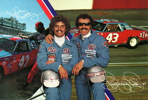 Richard & Kyle Petty 1980 STP Post Card - NM (Includes 1992 Petty Card) Cover