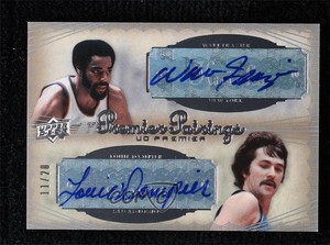 2007-08 UD Premier Pairings /20 Walt Frazier Louie Dampier #PP-FD Auto HOF