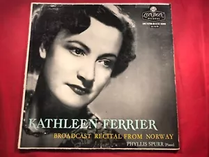 F1-5 KATHLEEN FERRIER Broadcast Recital From Norway - IMPORT - LONDON - RECORD - Imagen 1 de 5