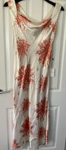 UK 16 Amanda Wakeley Elements Satin Dress Maxi NWT Occasion Evening Silky - Picture 1 of 14