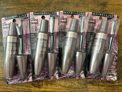 Maybelline Lash Sensational Curvitude Mascara #710 Blackest Black - 4 Pack - Image 1 of 3