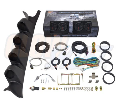 Juego GlowShift B7 calibre 4 diésel + Quad Pod para 99-07 Ford Super Duty Powerstroke Foto 1 de 4