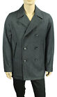 New Mens Inc Wool Blend Double Breasted Grey Charcoal Coat L $250