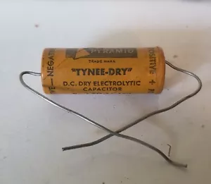 Vtg NOS Pyramid "Tiny Dry" Electrolytic Capacitor 16 MFD 150 WV 225 V.P. #12 US - Picture 1 of 6