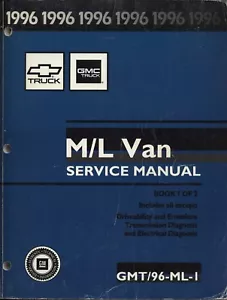 1996 GMC Chevrolet M/L Van ~ Factory Service Manuals Astro Safari ~ 2 Volumes - Picture 1 of 2