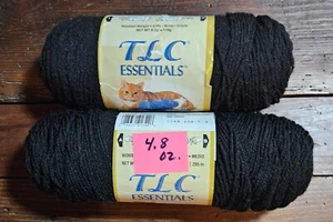 TLC ESSENTIALS Yarn🧶Color: 2112 BLACK🧶4.8 oz. - 6 oz. Skeins🧶SOLD PER SKEIN - Picture 1 of 2