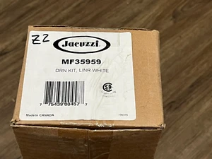 Jacuzzi MF35959 Toe Tap Drain Assembly w/ Linear White - Z2 - Picture 1 of 5