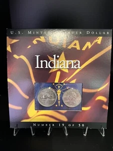 US Minted Quarter Dollar Indiana Number Coin Set Sealed 19 Of 50 Lot 1272 - Picture 1 of 4