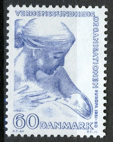 Denmark 1960, Congress WHO Copenhagen set MNH, Mi 385 Cover